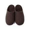 Japanese twill winter non-slip home wood floor soft bottom bedroom men and women couple thick bottom cotton slippers simple