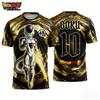 2026 Summer Dragon Ball Retro Fitness T-shirt Men's Oversized 3D Printed Short-sleeved Family Unisex Children's