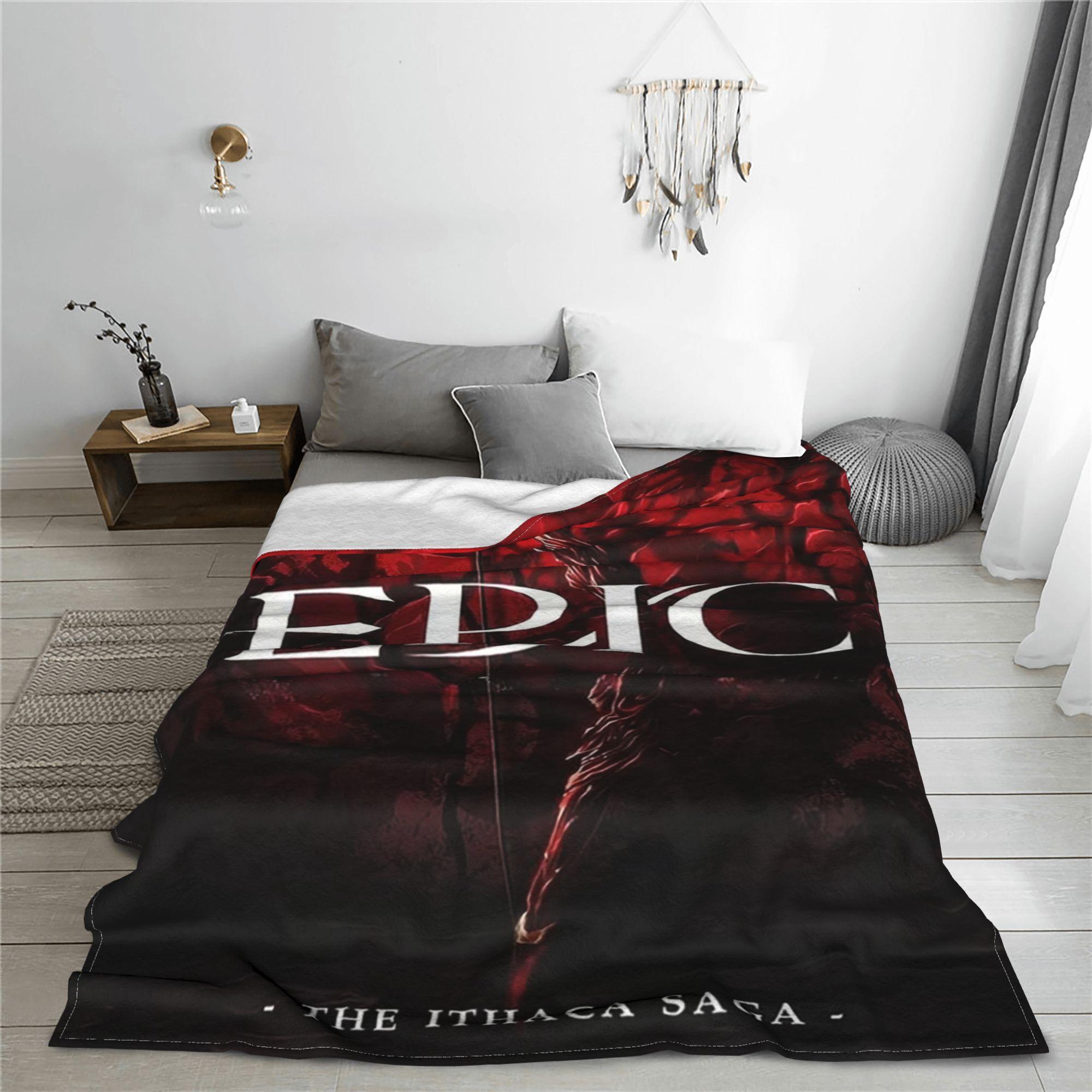 Monika Chen Unisex Epic The Musical The Ithaca Saga Blanket Portable Fleece Sofa Throw Blanket For Couch Bedding Office Throws Bedspread Quilt