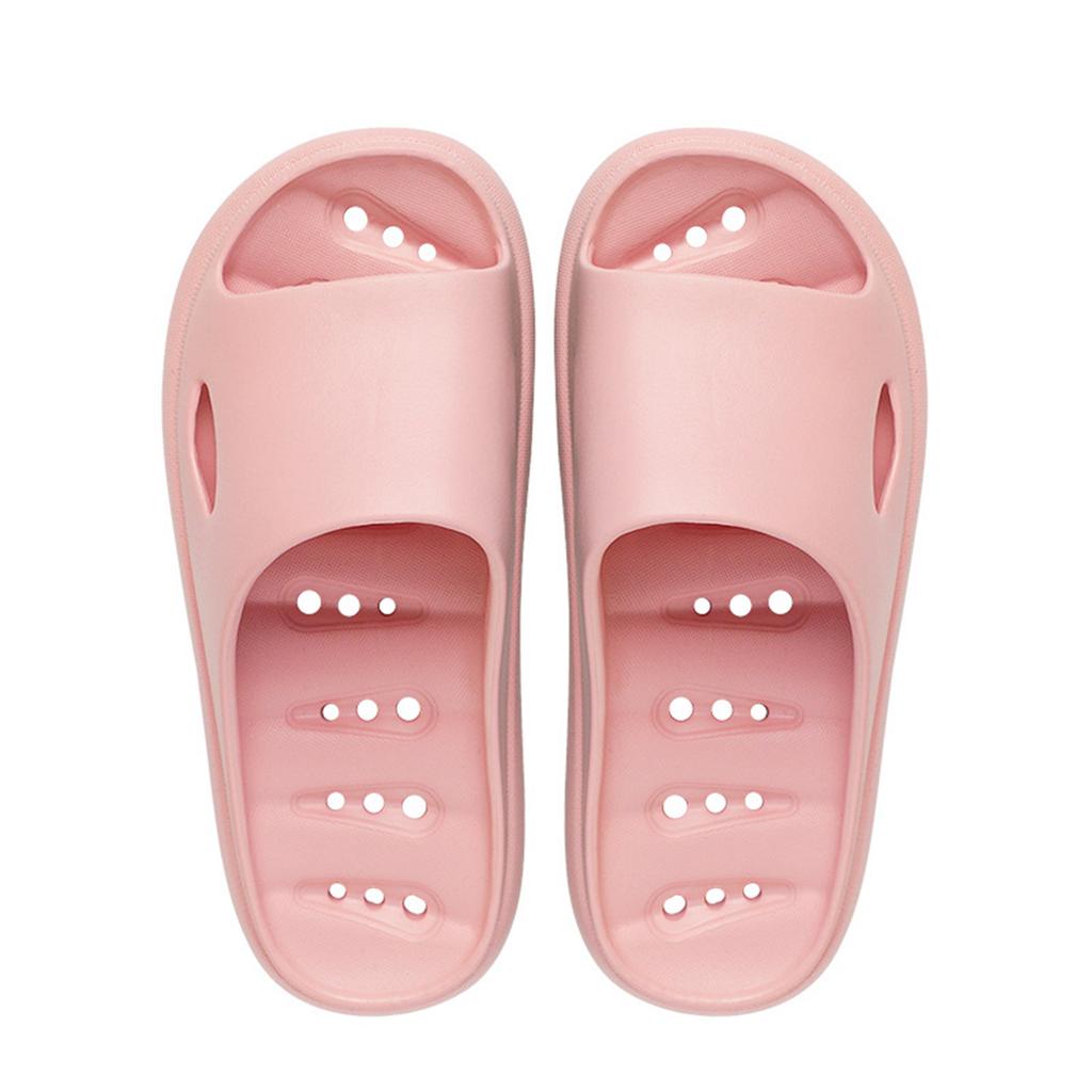 Women's Quick-Dry Breathable Hollow Shower Slippers with Non- Drainage Design
