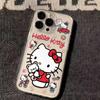 Hello Kitty Graffiti Transparent Phone Case for iPhone 17/16 Pro/15/XS Max