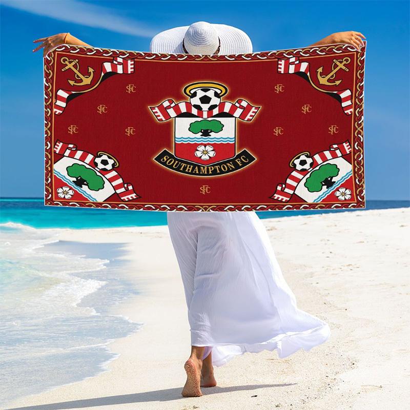 Southampton Print Beach Towel, Large Soft Quick Dry Towel for Beach Camping Swimming
