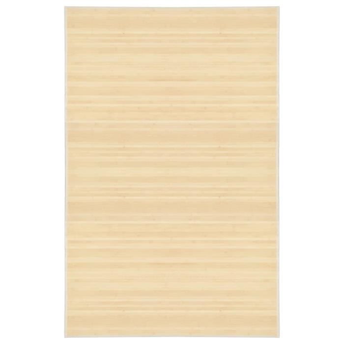 VidaXL Tapis en bambou 100 x 160 cm Naturel