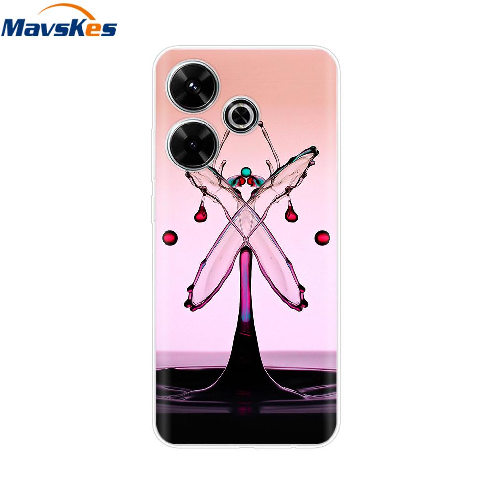 Case for Xiaomi Poco M6 4G Capa For Funda de teléfono Redmi 13 4G Back Cover For Etui Xiaomi Redmi 13 PocoM6 4G Phone Coque Para
