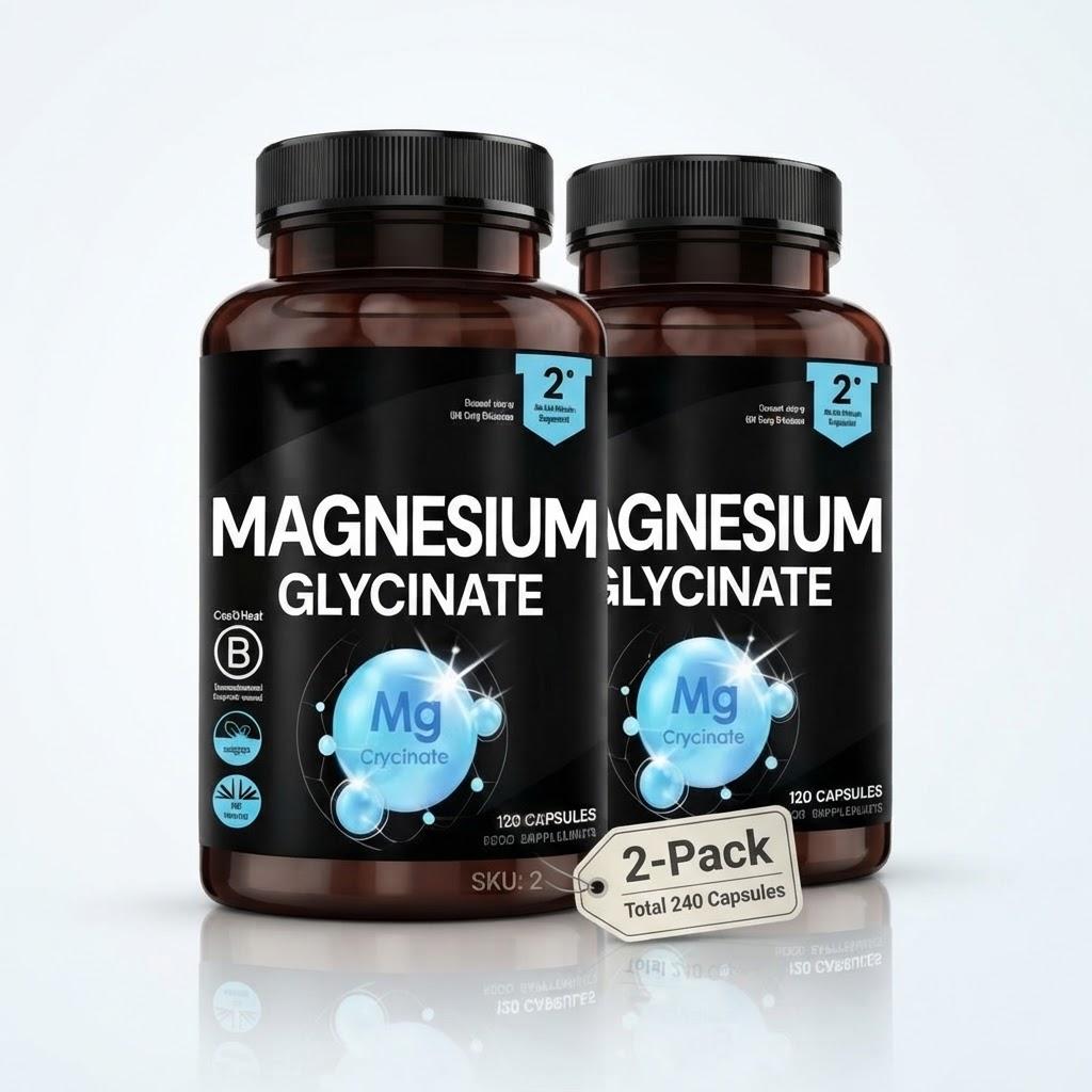 Magnesium Bisglycinate Capsules | High Absorption Mineral Supplement for Muscle & Sleep Support | 60 Servings / 120 Capsules