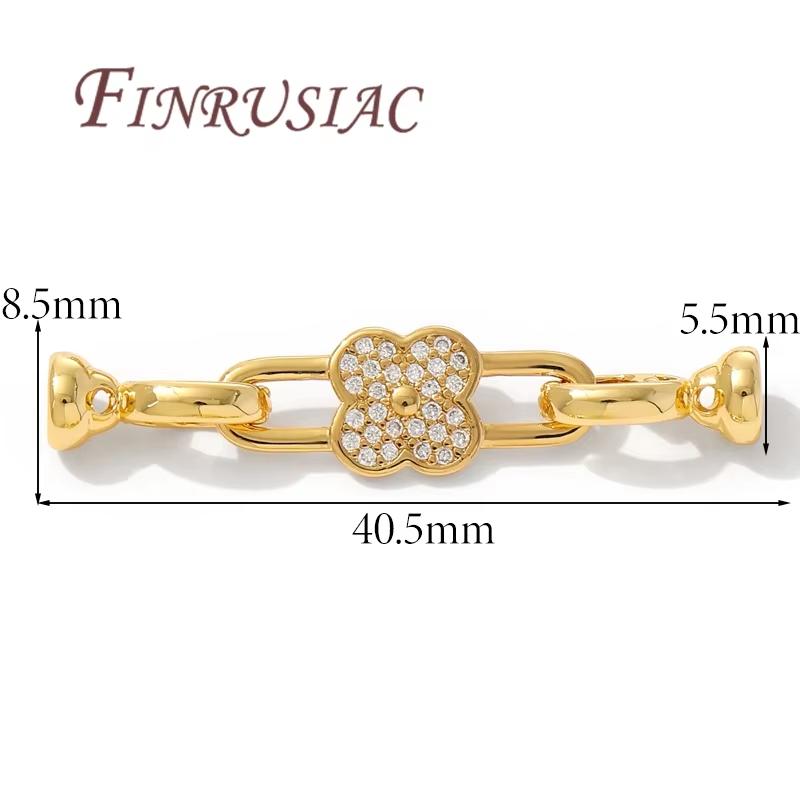 18K Gold Plated Lock For Bracelets,Clasp For Jewelry Connectors,Decorative Pearl Clasp,DIY Jewelry Making Supplies