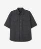 Dei [Summer] Roll-Up Two-Pocket Check Half Shirt