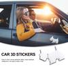 LEDMOMO Car Stickers Set of 2 3D Metal Dog Car
