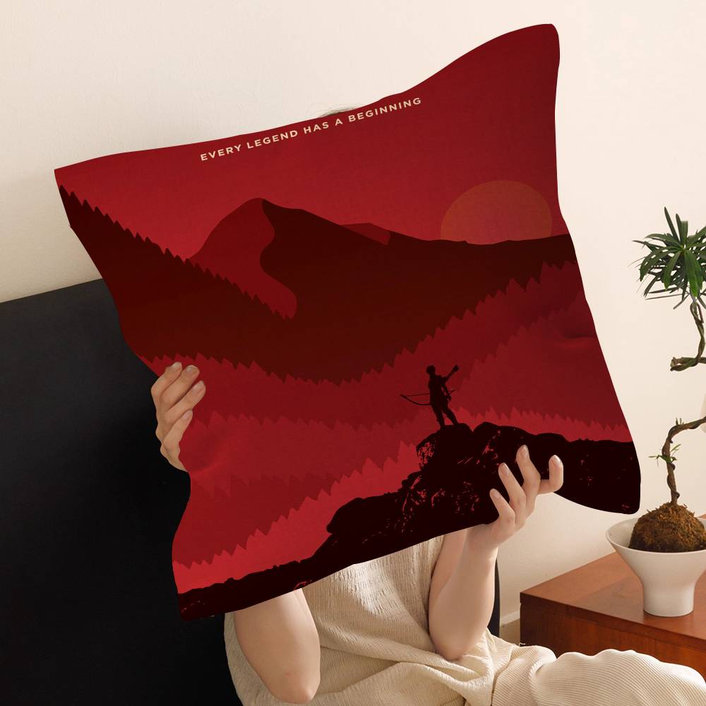 Tomb Raider Anime Pillow Cushion Cover Pillowcase Living Room Sofa Home Decor