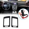 Glossy Piano Black Center Console CD Panel Trim Sticker For Infiniti G37 G25 G35