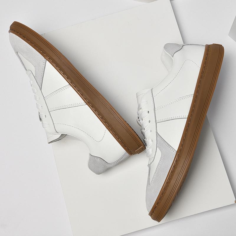 2022 High-Quality Leather Men'S Shoes Fashion Sneakers Men Non-Slip Casual Shoes Male Comfortable Cowhide Black Flats Man Shoes