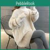 Langer Fauler Rollkragen Wind Lockerer Pullover Damen Langarm Gestreifter Jacquard Geradstrick Pullover Damen Weiblich Frühling Herbst