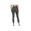 Adidas Solid Color Logo Print High-Waist Fitness Leggings Women Bottoms Green HK6615