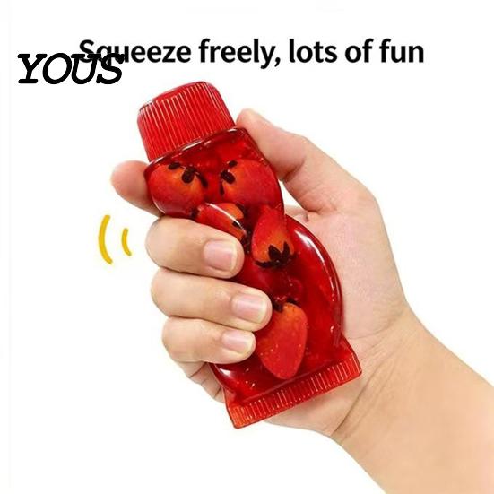 Anti-stress Hand Toy Clear Toothpaste Tube Squeeze Toy, Stress Relief Star Glitter Portable Reliever Slow Rising Soft Transparent Sensory
