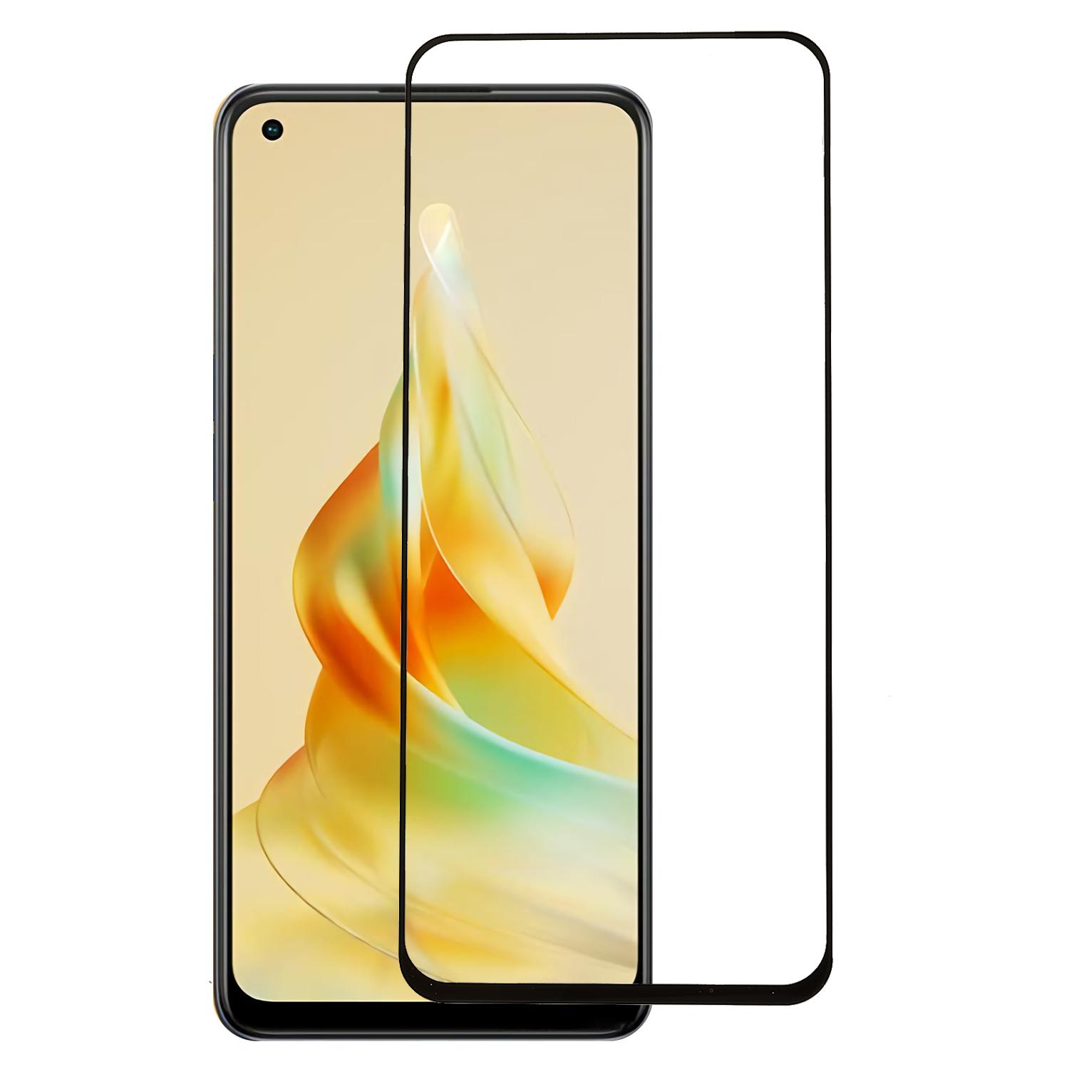 

Для Oppo Reno8 T 4G Захисне скло з повним покриттям з шовкографією та чорною рамкою Type A