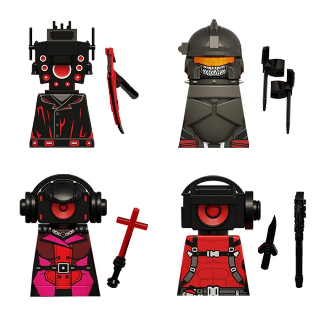 

MOC Skibidi Туалетный человек против монитора Строительные блоки Аудио и Камера Человек Игрушки для детей Рождественский подарок на день рождения