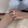 Adjustable Open Bow Knot Ring - Sweet, Cool, Stackable Design for Women, Index Finger Style