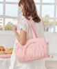 Goodtotes Souffle Puff Tote Bag (Pink Check)