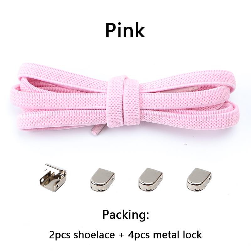 No tie Shoe laces Elastic laces Sneakers Flat Shoelaces without ties Quick Shoelace for Shoes Kids Adult One Size fits All Shoes