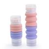 Double-Head Silicone Travel Bottle Leak Proof Reusable Lotion Conditioner Shampoo Storage Bottle Portable Foldable Refillable Toiletries Container