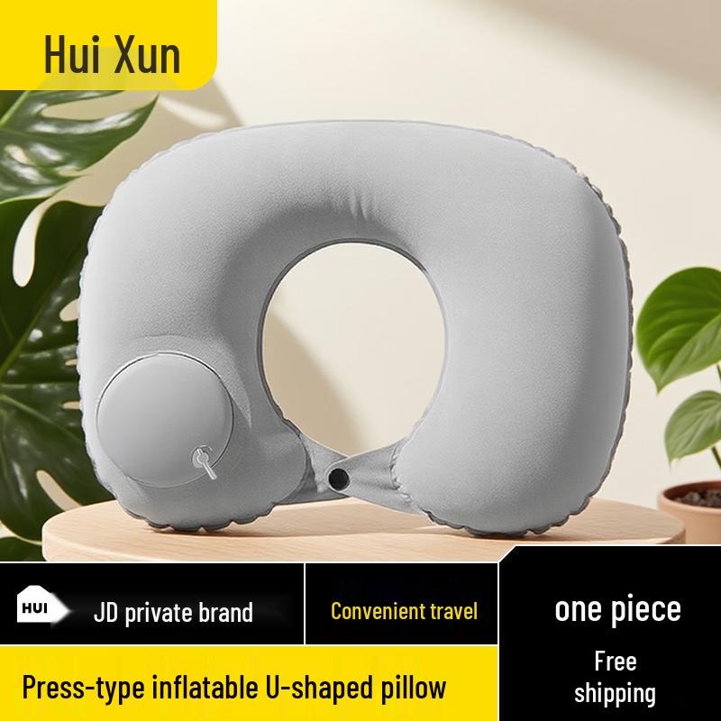 Portable Press Inflatable Travel Pillow