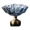 Flavinmci European Style Crystal Glass Double-Layer Fruit Bowl