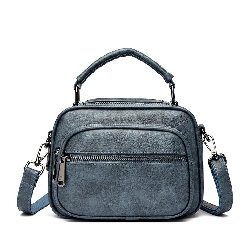 High-End Multi-Layer Handbag Trendy Fashion Women'S Compact Round Bag Versatile Temperament Shoulder Bag Premium