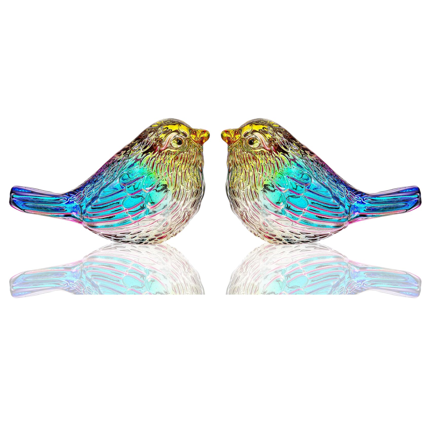 

Две красочные хрустальные фигурки птиц Стеклянная птица Животное Коллекционное Идеально для и Дня подарков - Фигурки, Юбилеи, Свадьбы, Пары, Дни рождения,