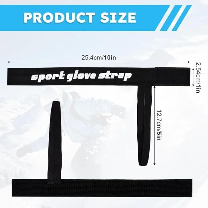 Elastische Handgelenkschlaufen für Ski- und Snowboardhandschuhe Verstellbare Skihandschuh-Leine für Männer und Frauen Sport Skihandschuh Sicherheitsgurt