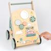 Poussette en bois déambulateur bébé apprendre à marcher déambulateur anti-renversement jouant du piano jouet multifonctionnel
