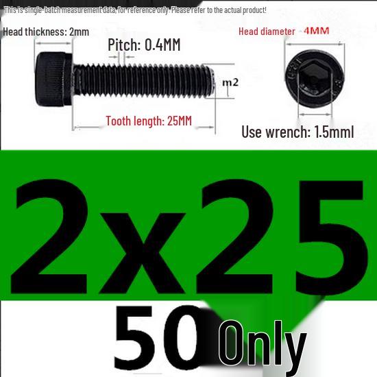 High-Strength Grade 12.9 Internal Hex Head Screws M1.4-M20