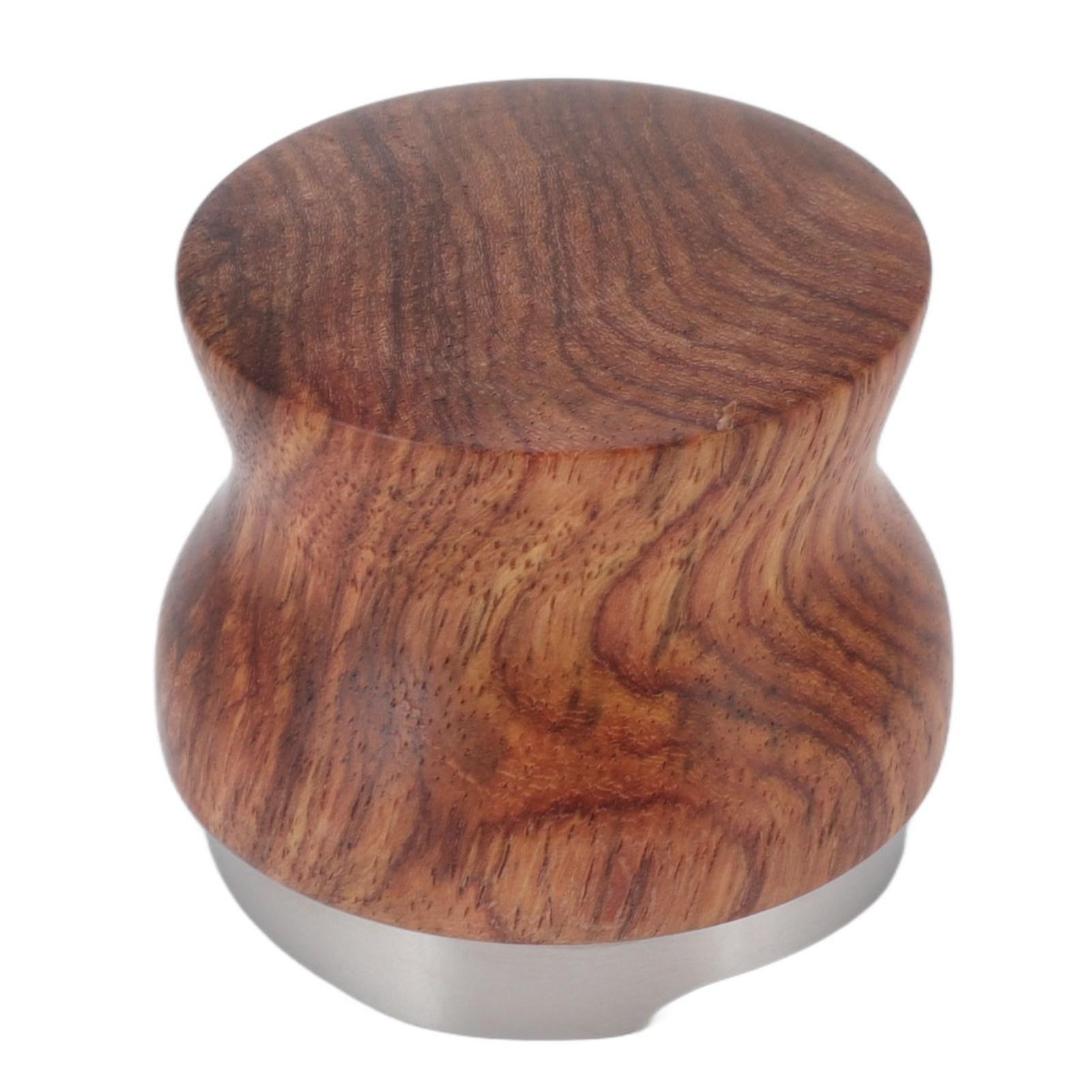 Coffee Distributor Stainless Steel Rosewood Coffee Tamper Leveler for Coffee Accessories 53mm   2.1in 53mm / 2.1in