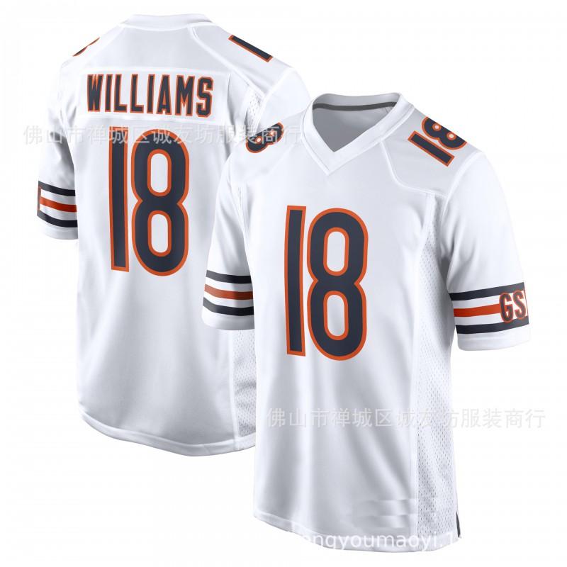 Caleb Williams 18 Chicago Bears Football Trikot Herren Sportspiel Mehrere Farben S-XXXL