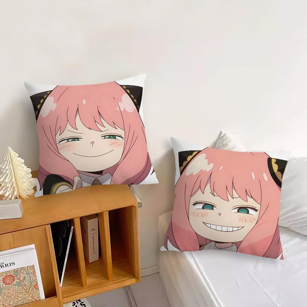 Klasyczna okładka Anime Sofa Salon Sypialnia Zagłówek Oparcie Poduszka Kwadratowa Poduszka Czas Drzemki S-Spy X F-Family-Anya Poduszka Cas