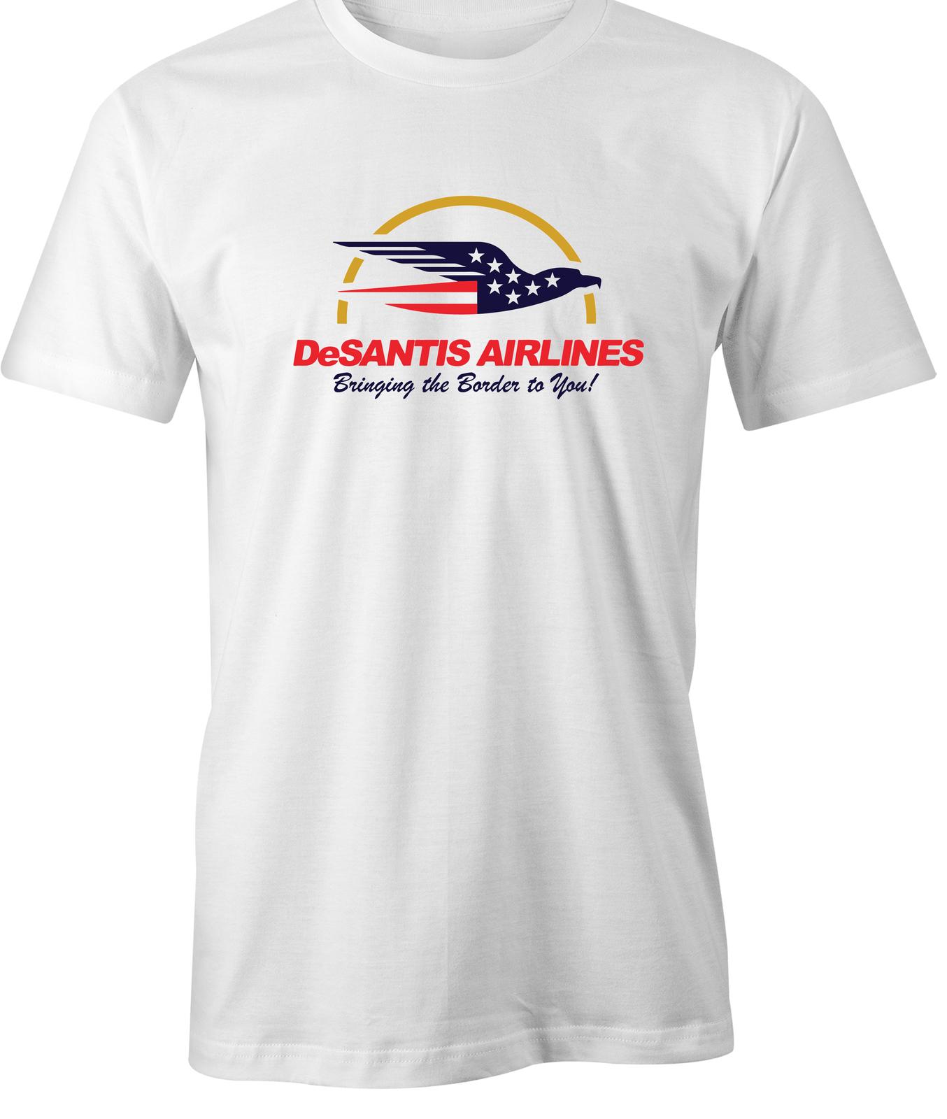 DESANTIS AIRLINES TShirt Tee Printed Graphic T-Shirt Gift CLOTHING S1WCB017 XXXL