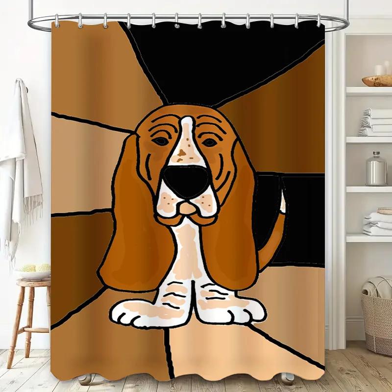 Vibrant Pet Portrait Shower Curtain Unique Home Decor for Bathroom