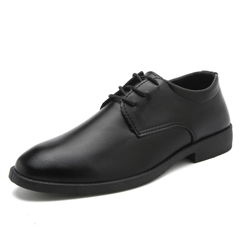 Leather Mens Business Casual Shoes With Breathable Eva Insole For Work And Travel
