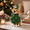 Christmas Resin Figurine, Cute Dog Tabletop Ornament for Holiday Decor