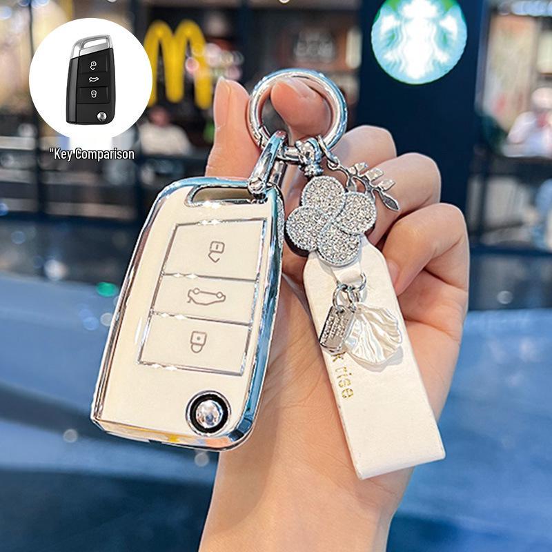 Volkswagen Passat Key Cover for 2017/18 Models - Dedicated SAIC Passat Car Key Shell with Buckle