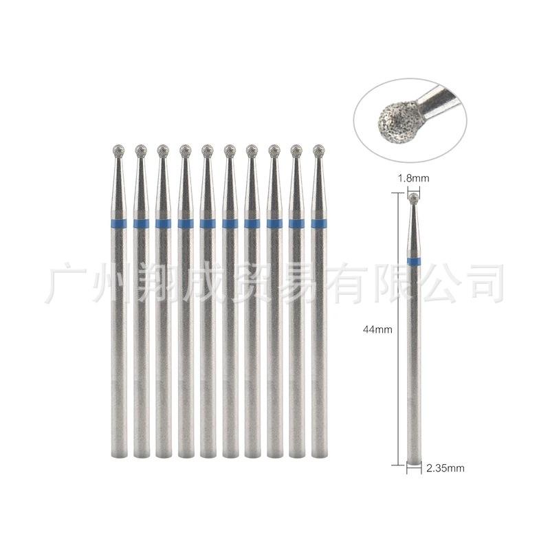 10-Piece Nail Art Diamond Drill Bits for Pre-Treatment and Grinding Dead Skin & Calluses