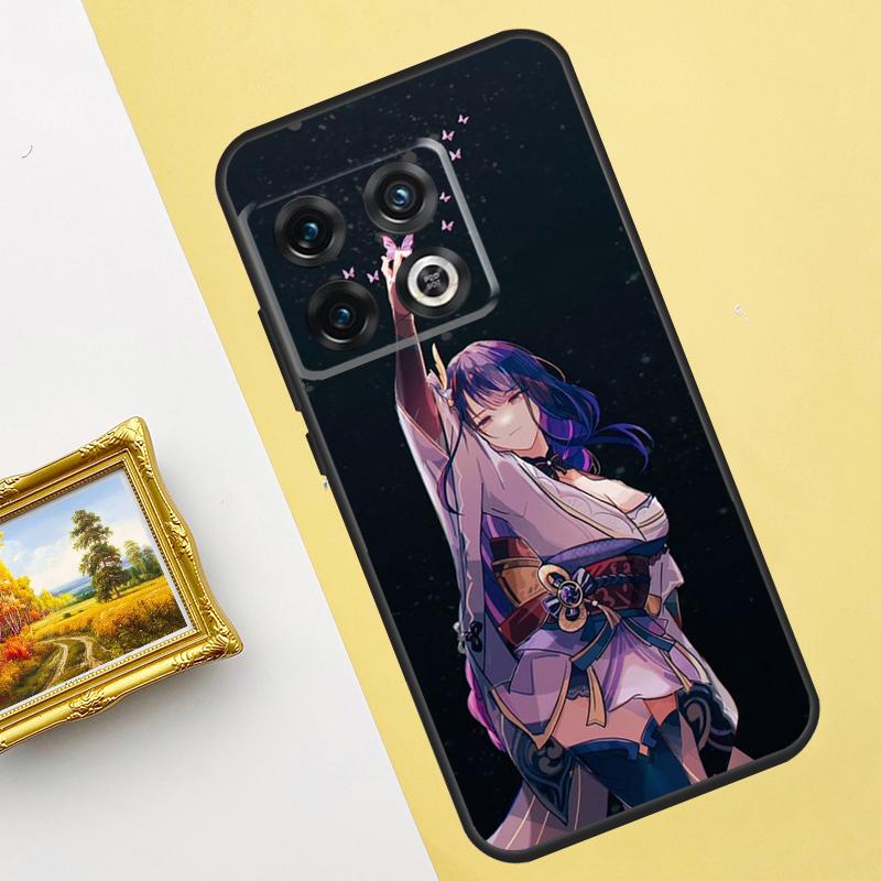Raiden Shogun Genshin Impact Case For Oneplus 10 8 9 Pro Ace 10T 9R 8T Cover For Oneplus Nord 2 2T CE N100 N200 N300