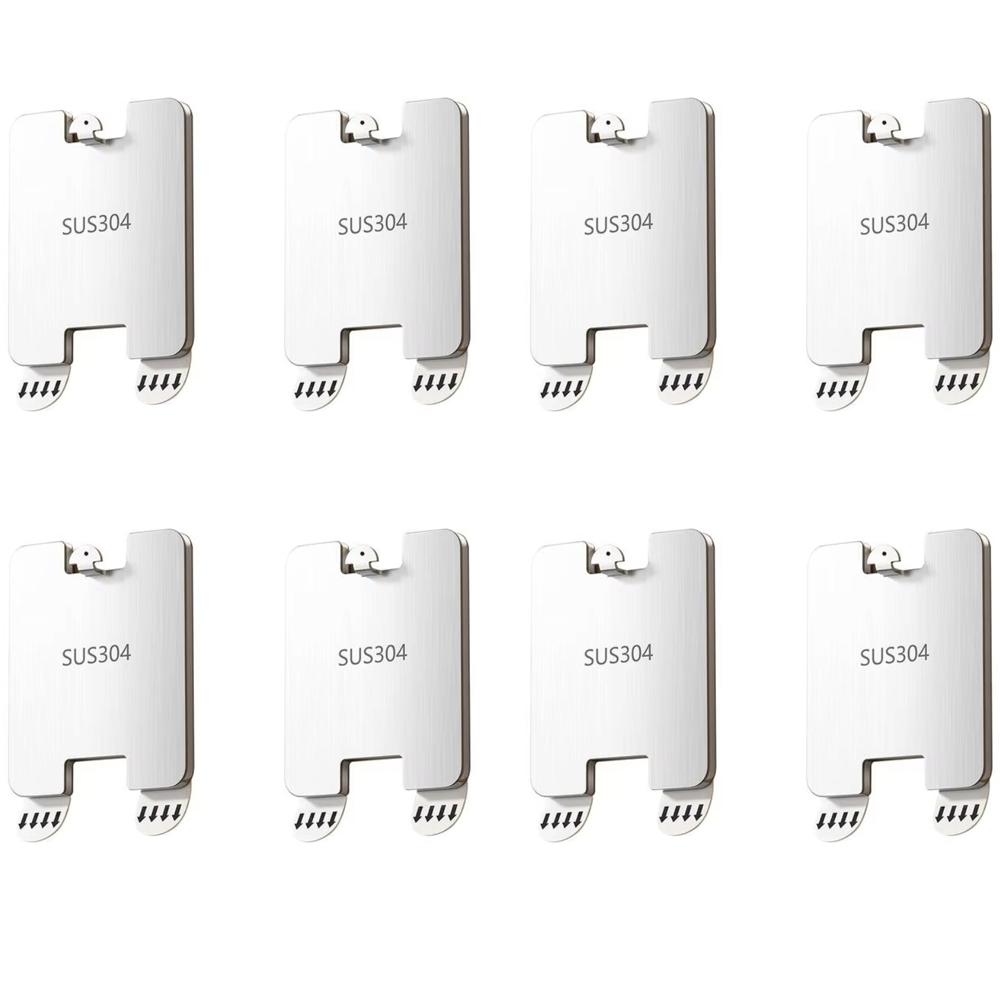 8 PCS No Punching Photo Frame Hooks Waterproof Adhesive Picture Hangers  Living Room