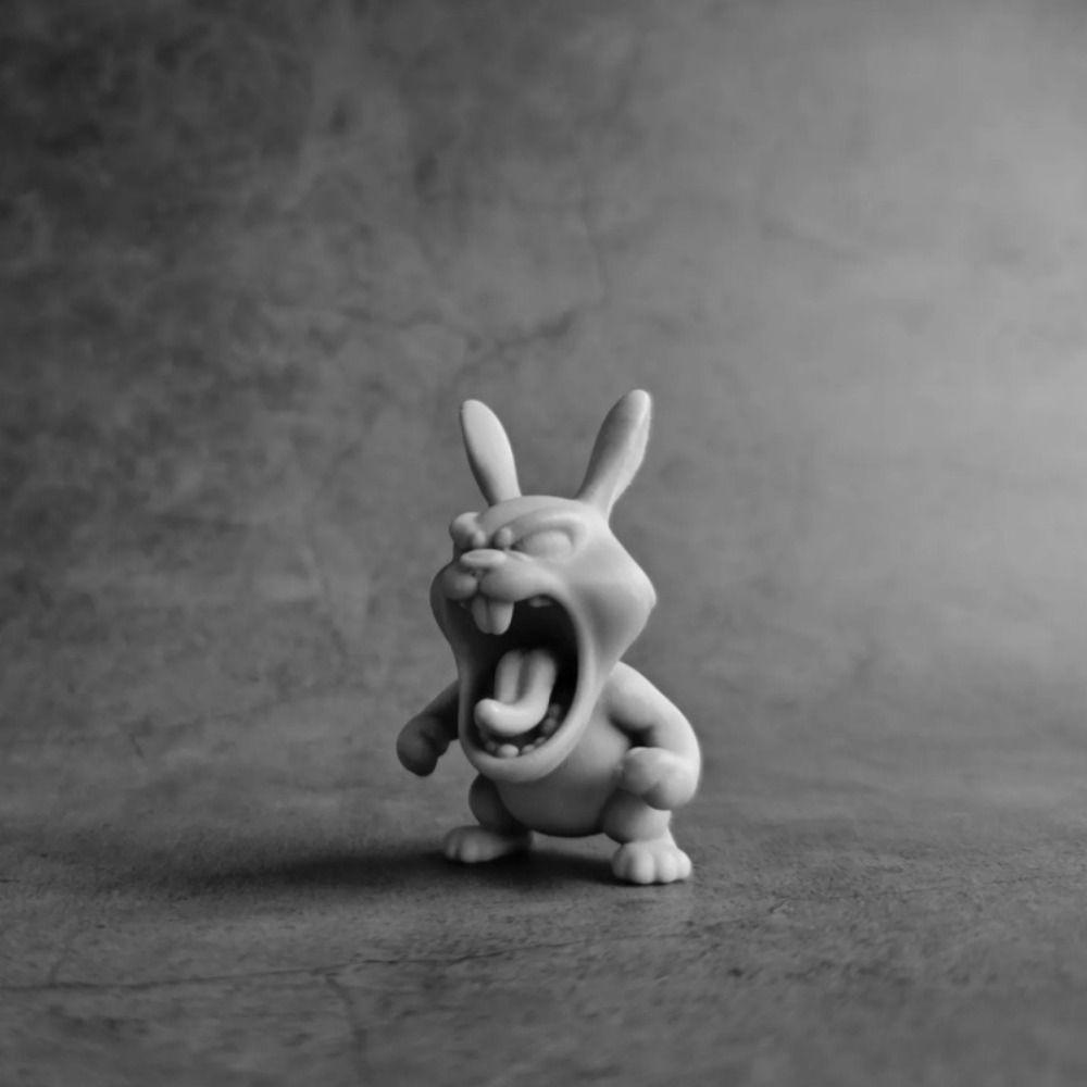 3D Printed Dog Figurine Rabbit Shark Elephant Animal Model Ornament Table Decoration