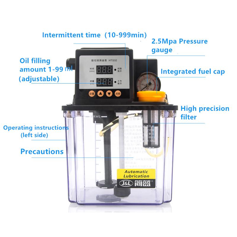 1PC 110V 1/2L CNC Electromagnetic Lubrication Pump Lubricator 1/2 Liters Lubricant Pump Automatic Lubricating Oil Pump