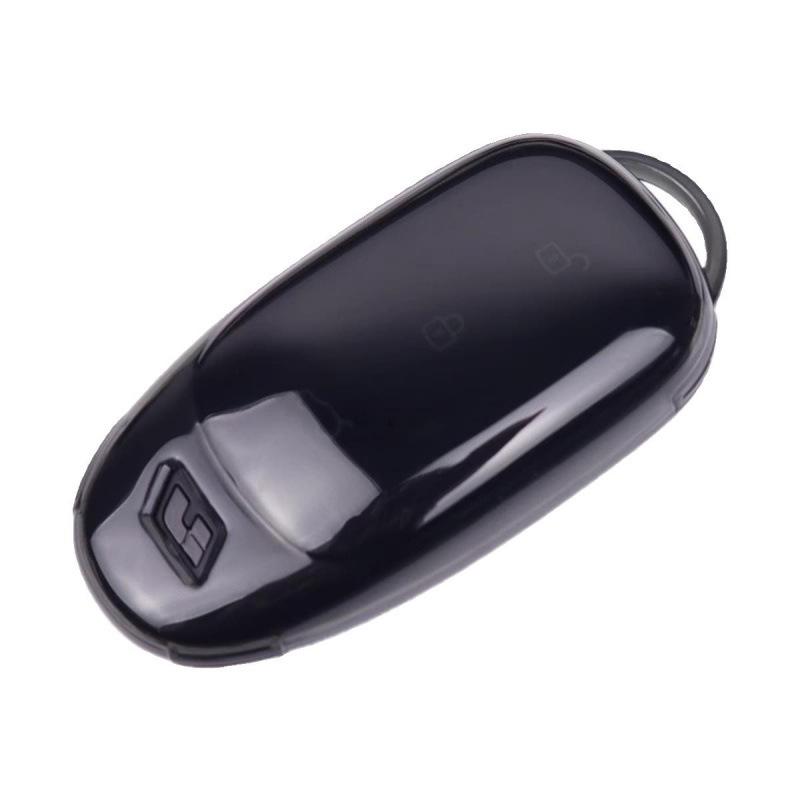 Ultra-Thin Black TPU Soft Transparent Key Case for Ideal One