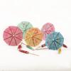 50pcs Hawaiian Paper Cocktail Parasols Toothpick Fruit Stick Drink Picks New Cake Sticks  Pool Party