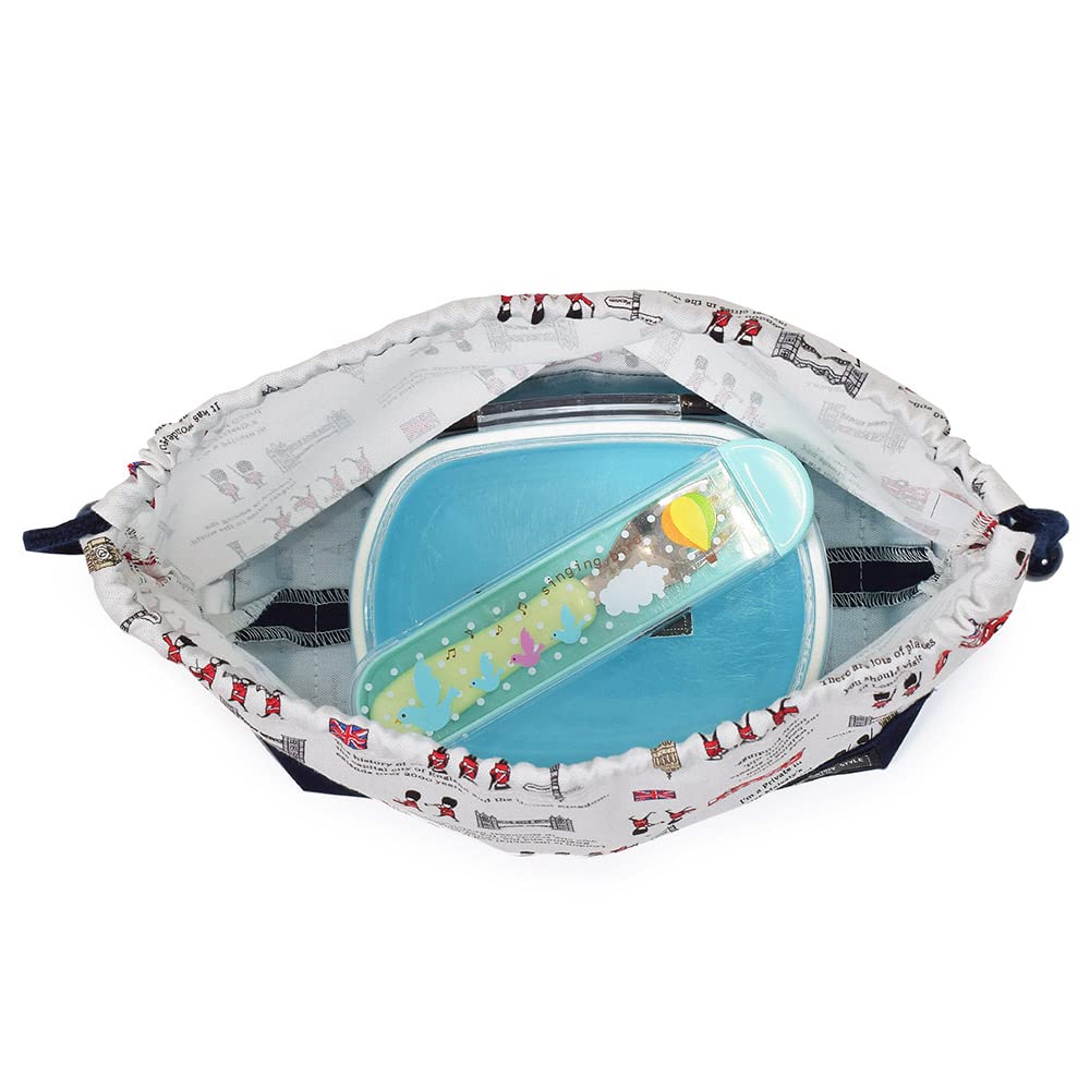 COLORFUL CANDY STYLE Drawstring Lunch for London March N3485100 Bag, Medium, Gusseted, Boys, Stylish, Cute, Design,