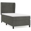 Maison Exclusive - Sommier à lattes de lit avec matelas Gris foncé 100x200 cm
