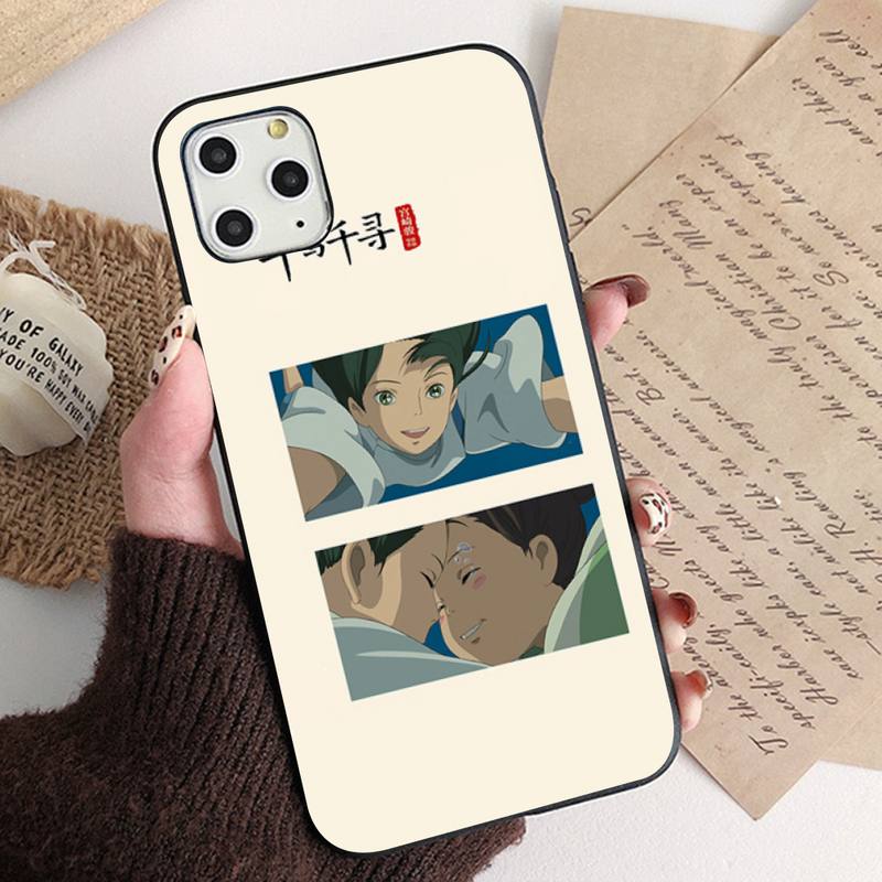 Cute Totoro Spirited Away Ghibli Miyazaki Anime Phone Case for iPhone 11 12 13 Pro XS MAX 8 7 6 6S Plus X 5S SE 2020 XR