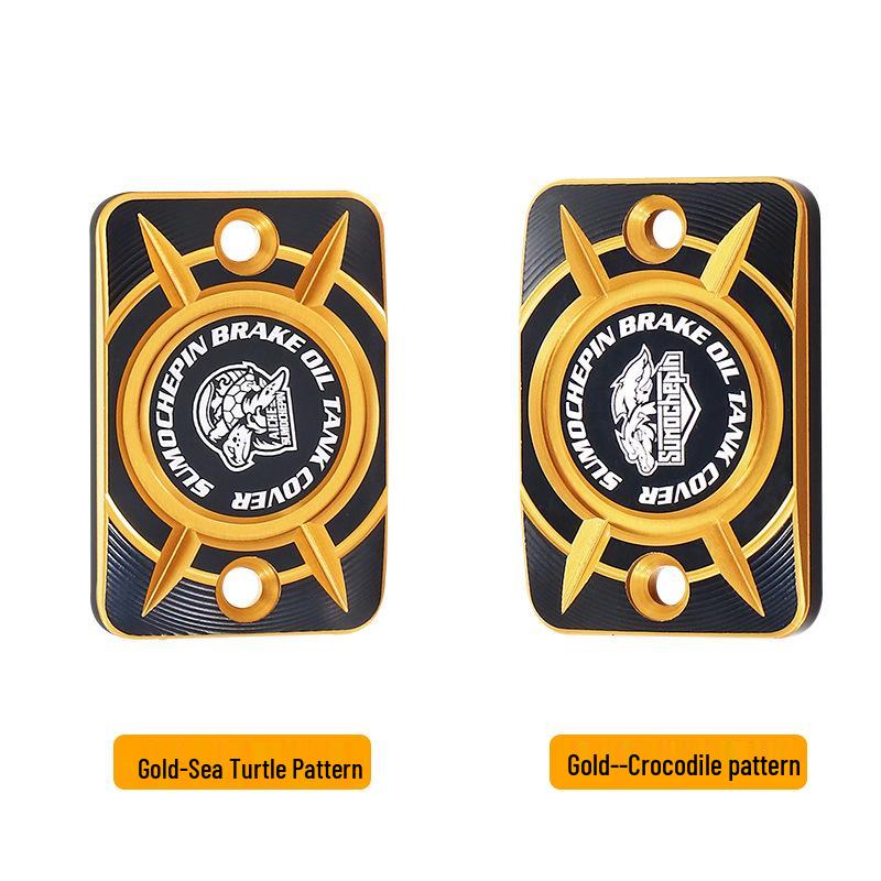 Motorcycle Oil Pump Cover & Brake Fluid Reservoir Cap for Honda Cub CC110